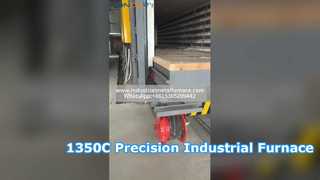 Maks 1350°C Tungku Perapian Bogie Tahan Listrik Suhu Sangat Tinggi