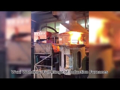 Aluminium Shell Tungku Peleburan Induksi Frekuensi Menengah Max 1900 Derajat Celcius