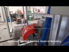 Tungku Peleburan Logam Industri 1400 Derajat Potongan Tembaga Tungku Wadah Tilting Type