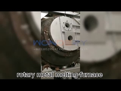 4000KG Gas Alam Industri Tungku Peleburan Logam Tembaga Rotary Furnace