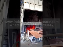 Tungku peleburan logam aluminium yang digoreng dengan gas untuk pembuatan ingot