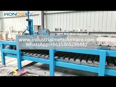 Mesin Pengecoran Ingot Aluminium Otomatis untuk Produksi Ingot 6kg, 8kg, 10kg & 12kg