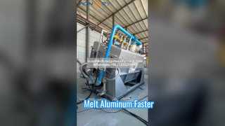 Tungku Peleburan Aluminium Gas Miring | Peleburan Aluminium Industri Besar untuk Aluminium Ingot & Billet
