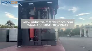 Tungku Peleburan Aluminium 1500kg dengan Daya KGPS & Penutup Hidraulik – Video Pengiriman