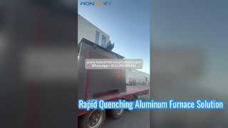 Pengiriman Tungku Peleburan Induksi Aluminium 1500kg | KGPS + Penutup Hidrolik + Menara Pendingin