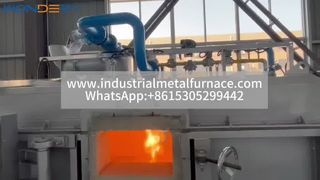 Tungku Reverberatory Aluminium Miring Gas 1 Ton | Untuk Produksi Aluminium Ingot & Round Bar