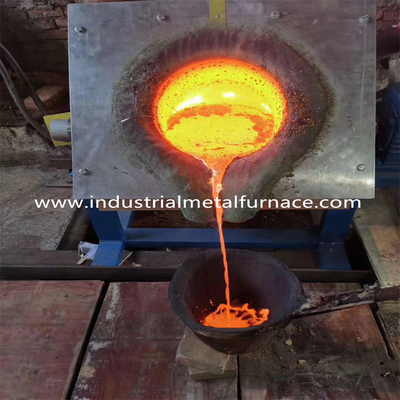 Beli 25KG Graphite Medium Frequency Industrial Induction Furnace Untuk Peleburan Baja Besi Cor online manufacture