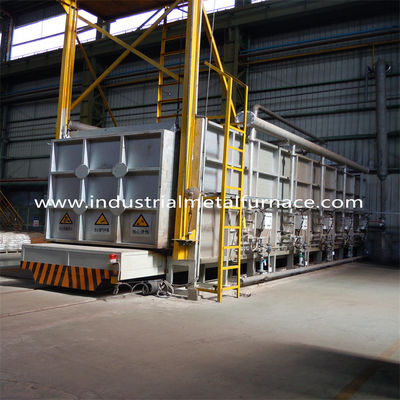 Beli Tungku Car Bottom Berbahan Bakar Gas 8X4X2m Skala Besar 30 Ton dengan Kontrol 8 Zona dan Isolasi 300mm online manufacture