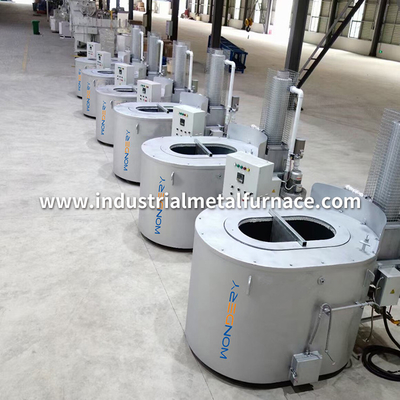 Beli Gas Fired Graphite Crucible 300 hingga 1000 kg Tungku Peleburan Aluminium Industri dengan Recuperator online manufacture