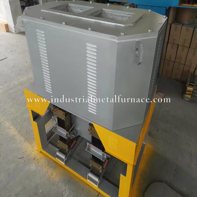 Beli Industri Tungku Peleburan Tembaga Induksi Dua Kamar Untuk Pengecoran Gravitasi 380V online manufacture