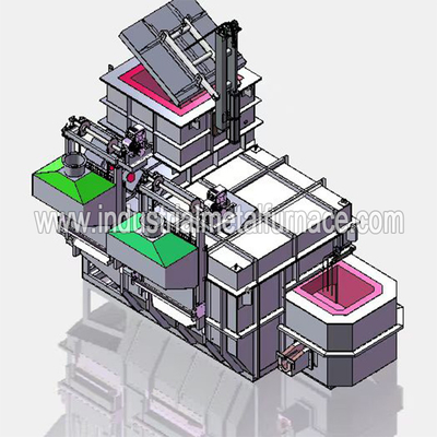 Beli 2500 kg / H Tungku Peleburan Aluminium Industri Gas Berkelanjutan, Tungku Peleburan Memo Aluminium online manufacture