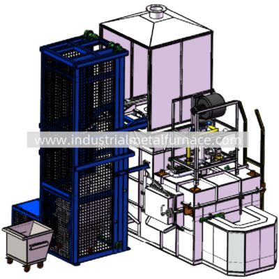 Beli 5000 KG/H Natural Gas Continuous Industrial Aluminum Melting Furnace online manufacture