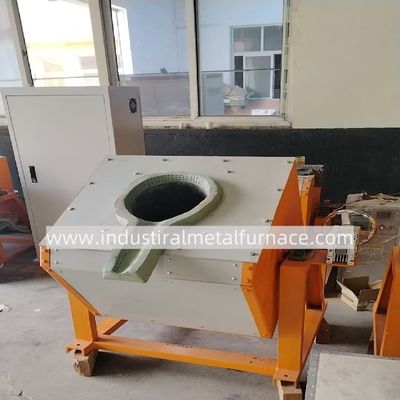 Beli 200kg 80KW Tin Induction Melting Furnace Manual Tipting Type online manufacture