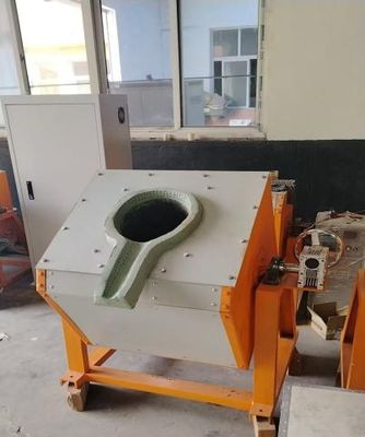 Beli 300KW IGBT 1000kg Aluminium Induksi Metal Melting Furnace online manufacture