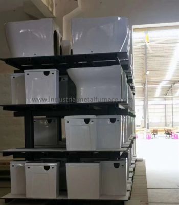 Beli Tungku Api Bogie Gas Alam untuk Pengolahan Panas Produk Keramik dengan 1300°C dan 4000 × 2000 × 2000 mm Chamber online manufacture