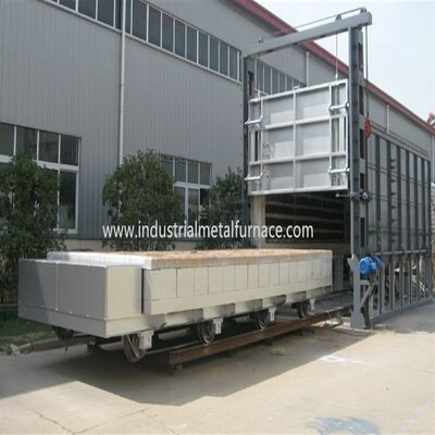 Beli 8000x4000x2000 mm Resistensi Listrik Bogie Fire Heat Treatment Furnace dengan 750 °C dan 30 Ton Kapasitas Pemuatan untuk Tempering dan Annealing online manufacture