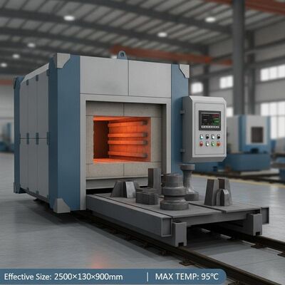 Beli Tungku Api Bogie Listrik dengan Ukuran Efektif 2500×1300×900mm dan Suhu Nomor 950°C untuk Pengolahan Panas pembuatan online
