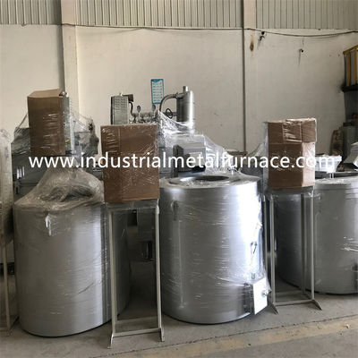 Beli 500kg / H 1000KG Memiringkan Industri Tungku Peleburan Aluminium Induksi Peleburan online manufacture