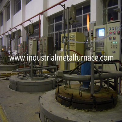 kualitas  90KW 50HZ Pit Type Gas Carburizing Furnace Electric Resistance Continuous Gas Carburising Furnace pabrik