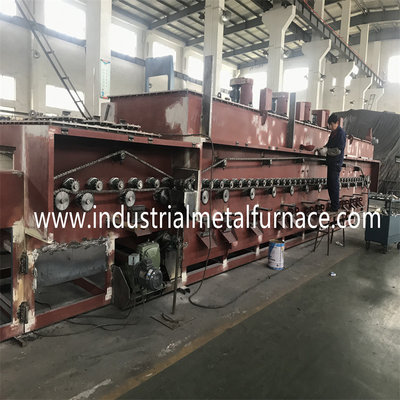 750kg/Jam Continuous Gas Mesh Belt Heat Treatment Furnace Untuk Pengencang Mur Baut