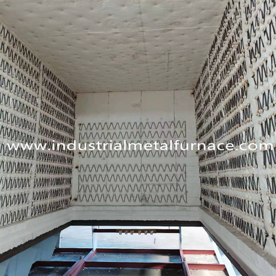 Perlawanan Listrik Industri 70KW Heat Treatment Car Bottom Furnace Bogie Hearth Furnace