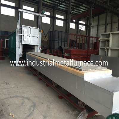 1200 °C Stainless Steel Pipe Annealing Pengolahan panas Tungku Bogie Fire Car Bottom Jenis
