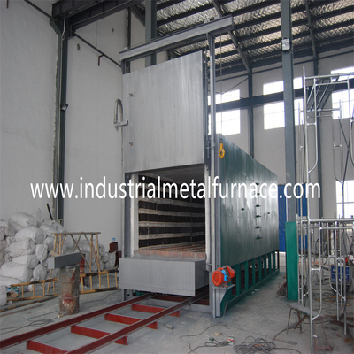 Industri 1050 derajat C Resistensi Listrik Trolley Mobil Bagian Bawah Piring Pemanas Baja untuk Forging