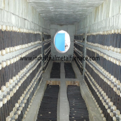 550 derajat Celcius Bogie Hearth Aluminium Wire Annealing Car Bottom Furnace Untuk Koil Aluminium
