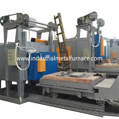 4 Zona Bogie Hearth Heat Treatment Furnace 8000×3500×2300mm Gas Dipecat