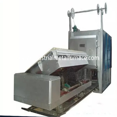 7500 × 1800 × 1500mm Bogie Hearth Furnace Perlakuan Panas Gas Dipecat Baja Kromium