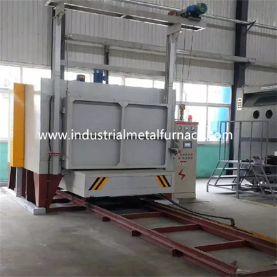 1000 ℃ Bogie Hearth Furnace Dengan Dua Pintu Listrik 3600×1000×900mm