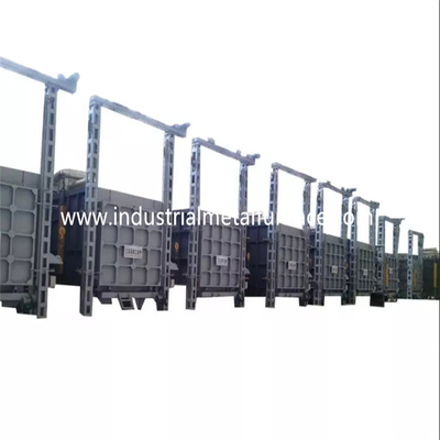 950 Derajat Celcius Bogie Hearth Furnace Industrial Electric Untuk Bagian Baja