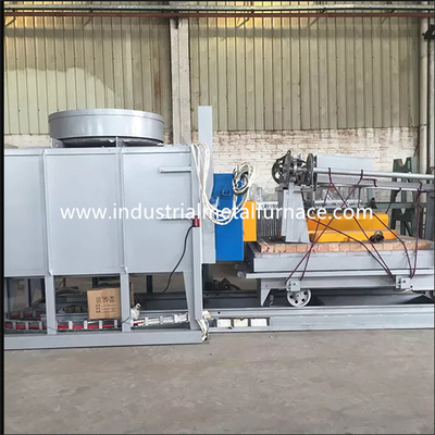 Bogie Hearth Heat Treatment Furnace 1200 Degree Car Bottom Type Untuk Cast Steel Parts