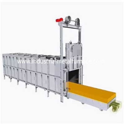 Semua Fiber Bell Type Heat Treatment Furnace 380V 3P Quenching