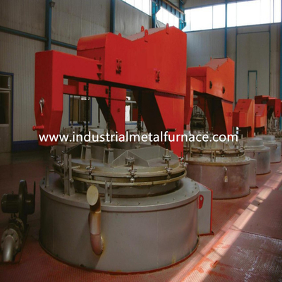 Memiringkan Tungku Perawatan Panas Trolley Bogie Hearth 320KW