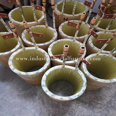 Industri Tungku Peleburan Tembaga Induksi Dua Kamar Untuk Pengecoran Gravitasi 380V