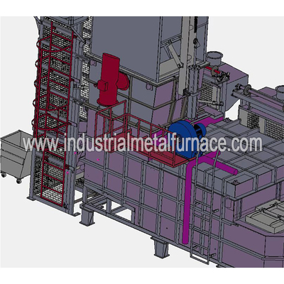 Tungku Peleburan Aluminium Industri Berbahan Bakar Gas 250kg / H, Tungku Peleburan Memo Aluminium