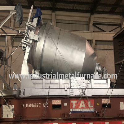 Tungku peleburan aluminium miring dengan kerugian peleburan rendah