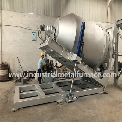 Tungku peleburan aluminium miring dengan kerugian peleburan rendah