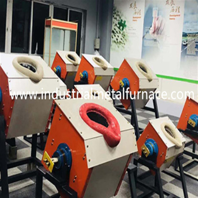 10KG Jenis Miring Steel Melting Furnace Pemanas Induksi Melting Metal 35KW