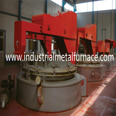Bright Annealing Heat Treatment Furnace Pit Well Spheroidizing Untuk Kabel 30000kg / H