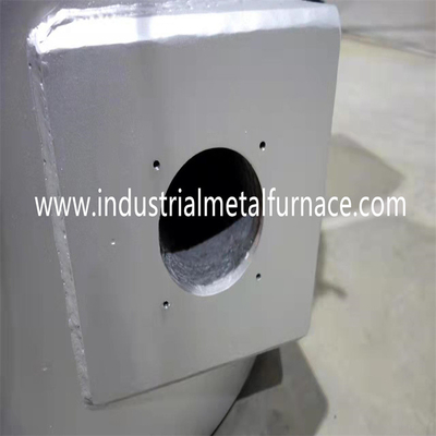 400kg Zamak 5 Wadah Aluminium Die Casting Tungku Peleburan Gas Alam Jenis Stasioner