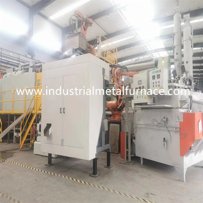 9500mm 45000kg Aluminium Holding Furnace Tungku Peleburan Gas Alam