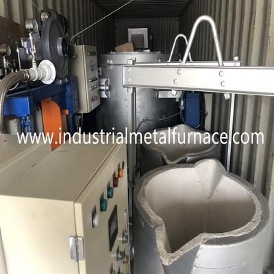 350kg 18KW Aluminium Holding Furnace Automatic Electric Vertical Ladle Preheater CE