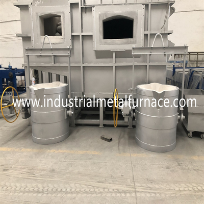 350kg 18KW Aluminium Holding Furnace Automatic Electric Vertical Ladle Preheater CE